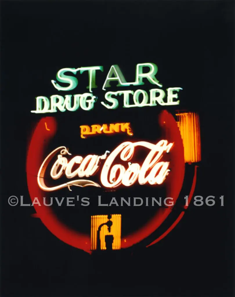 Star Drug Store neon sign