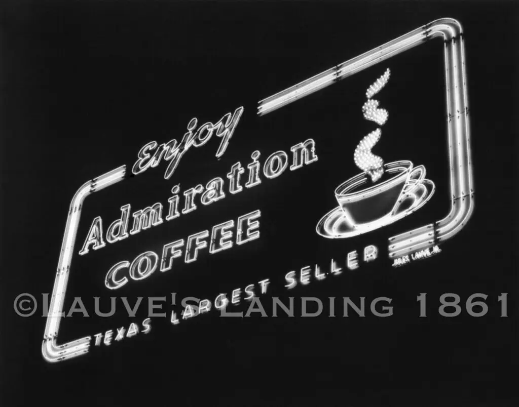 Admiration Coffee neon sign