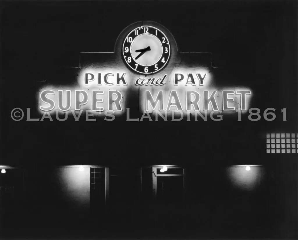 Pick and Pay Supermarket neon sign